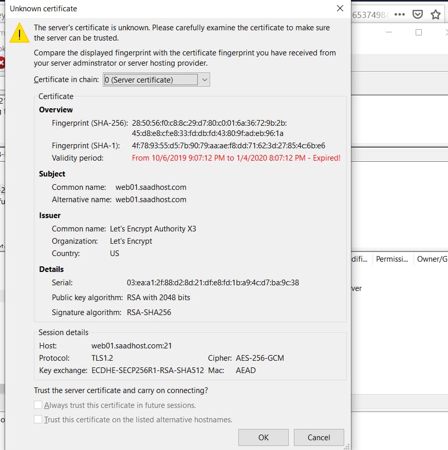 Filezilla clear client certificate citrix receiver unable to launch your application